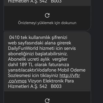 Vodafone Hizmet İçi Satın Alma Vepaş İptali