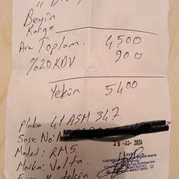 Volta Motor Beyin Arızası Ve Çözülememesi...