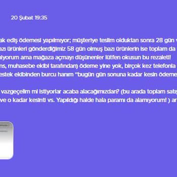 '' Ticaret Bakanlığı '' Nın Çözeceğine İnanıyorum İnşallah...