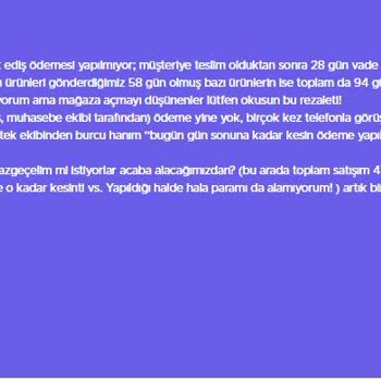 '' Ticaret Bakanlığı '' Nın Çözeceğine İnanıyorum İnşallah...