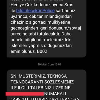 Teknosa Gulf Sigorta Kasko Hiçbir İşe Yaramıyor Boşuna Para Vermeyin.