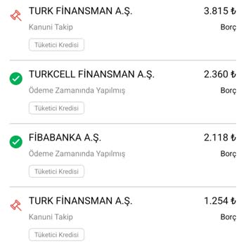 Kredim Türk Finans Adıma Yapılan Yanlış Gecikmiş Borç Bildirimi