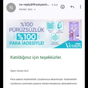 Kadınlar Bilir Gillette Venüs %100 Para İade