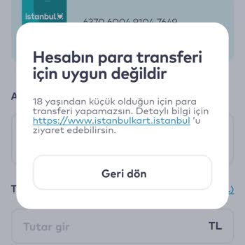 İstanbul Kart Para Transferi