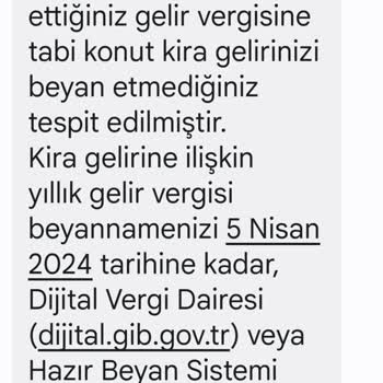 GİB Den Gelen Mesaj