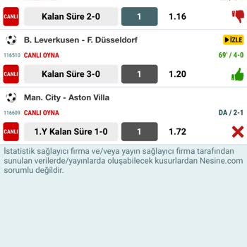Nesine.com Kazandığım Halde Kaybettim Olarak Gösteriyor