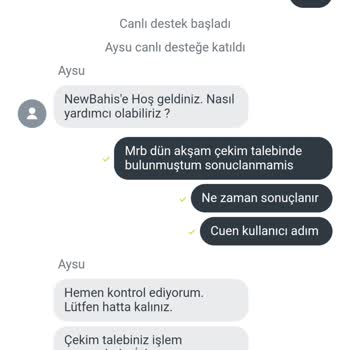 Newbahis'te Bekleyen Ödemem Ve İletişim Sorunları
