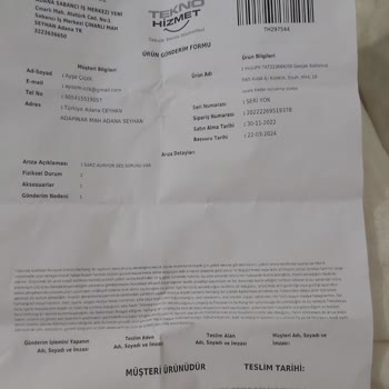 Teknosa'nın Tüketiciyi Yanıltması Ve Değişim Yapmaması