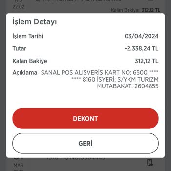 YKM Turizm Vodafone Yanımda Uygulaması Kupon