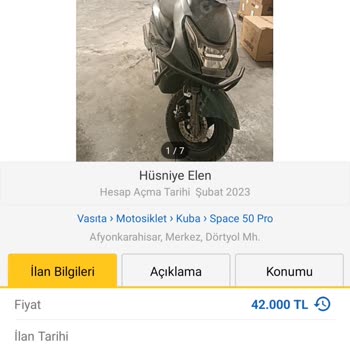 Sahibinden Kuba Space 50 Pro