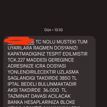 Av.Cansel (SMS) Rahatsızlık Verici Bir Durum