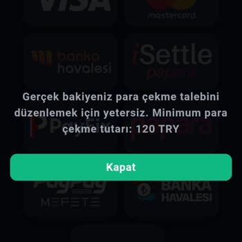 7Slots Çekim Yapamıyorum Yardımcı Olursanız Sevinirim
