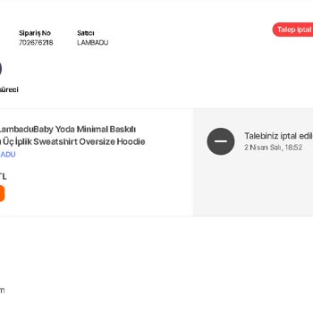 Hepsiburada Satıcı İade Ettiğim Ürünü Almıyor