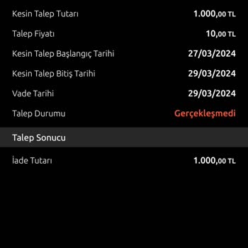 Yapı Kredi Bankası Halka Arz Gerçekleşmedi Hatası