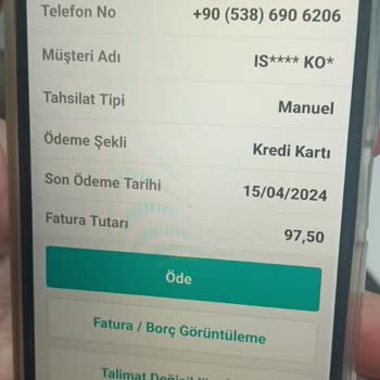 Vodafone Ölmüş Eşimin Kapalı Faturalı Hattına Fatura Çıkıyor