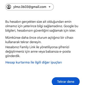 Gmail Hesap Sorunu Çözme
