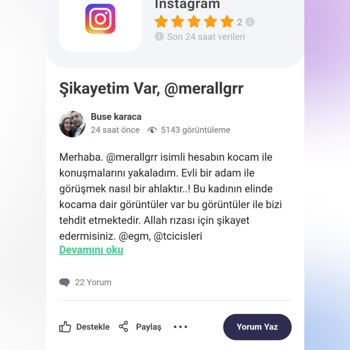 Instagram Şahsıma Ve Ve Adıma Saygısızlık