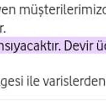 Vodafone Vefat Eden Babamın Üstünden Hattı Üstüme Almak Zor Olmamalı
