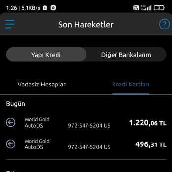Autods Kartımdan Habersiz İşlem Yapıyor