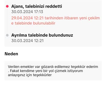 Creative Trt Ayrılma İşleminin Reddedilmesi Üzerine Şikayet