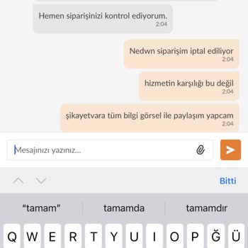Trendyol Yemek Keyfi İptal Etmeleri