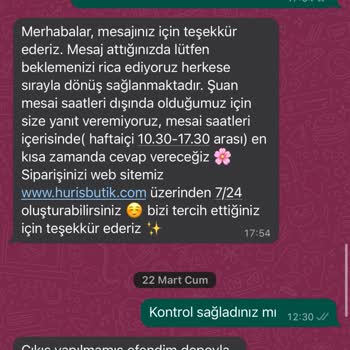 Huriş Butik Daha Önce Kaç Kişiye Yaptığı Gibi Kargomu Yollamıyor