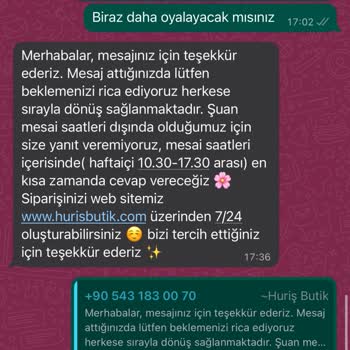 Huriş Butik Daha Önce Kaç Kişiye Yaptığı Gibi Kargomu Yollamıyor