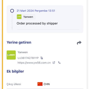 Yanwen Express Kargoma Hiçbir Şekilde Ulaşamıyorum