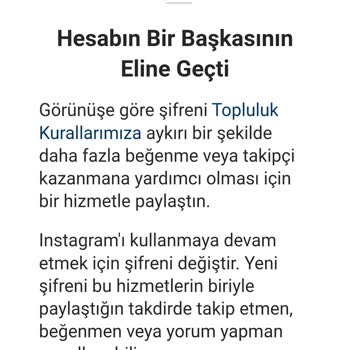 Instagram Hesabıma Erişim Sorunu Ve Şifre Hatırlama Yardımı