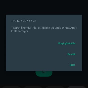 WhatsApp Kullanım Problemi