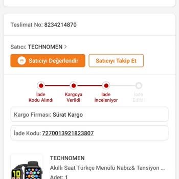 Trendyol İade Süreci Sorunu
