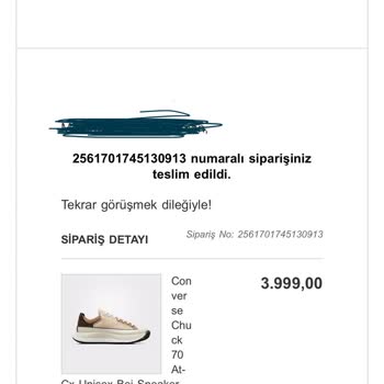 Converse Chuck 70 At-cx'i Rahatsızlığı Nedeniyle Kullanamıyorum