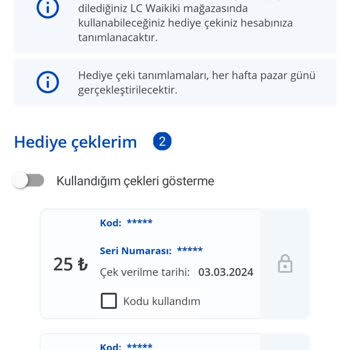 LCW Kazanıyorum Uygulaması Kupon Kullanamıyorum