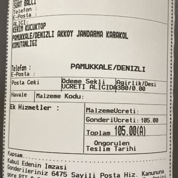 PTT Kargo Bir Türlü Yola Çıkamayan Kargom Nerede