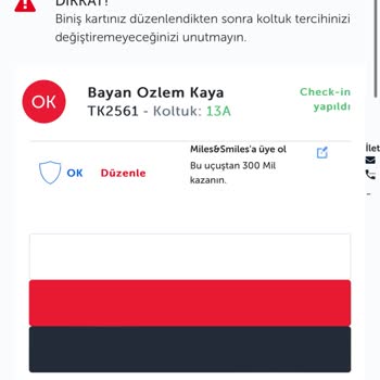 THY Biniş Kartı Oluşturamıyorum