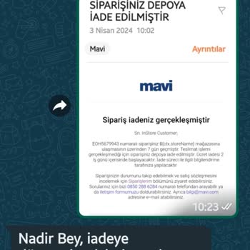 Mavi Müşteri Memnun Değil