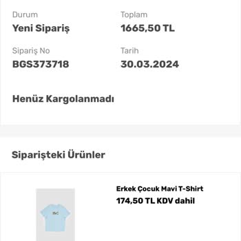 BG Store Kargo Geç Verilmesi Sorunu