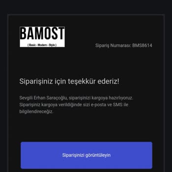 Bamost Siparişimde İlerleme Yok Ve İletişim Kurulamıyor