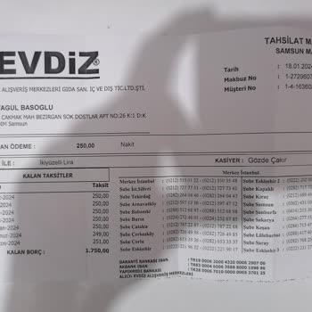 Evdiz Hatalı Kusurlu Ürün