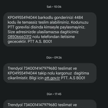 PTT Kargom Kayboldu