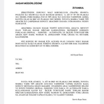 Türkiye Sigorta İş Halledemiyor. 2 Aydır Hala Kaza Yaptığım Aracımın