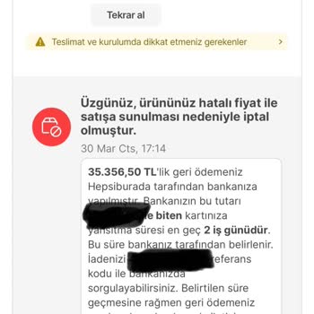 Hepsiburada Aldığım TV'yi İptal Etti