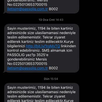 Passolig Kartım Bir Türlü Adresime Ulaşılamaması Hk.