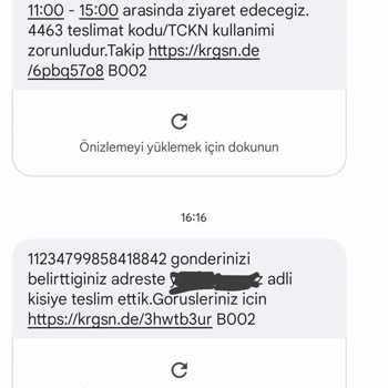 KARGOMsende Kargom Teslim Edilmediği Halde Teslim Ettik Diyorsunuz
