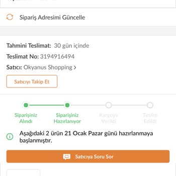 Trendyol Siparişin Teslim Edilmemesi