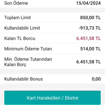 Garanti Bankası Kredi Kartı Borcumu Silmiyor