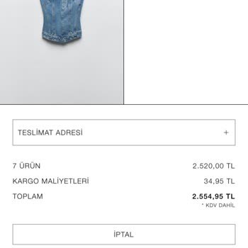 Zara Sipariş Teslim Edilmedi