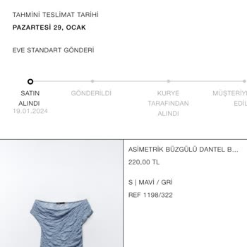 Zara Sipariş Teslim Edilmedi