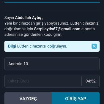 BTCTURK Hesabıma Giriş Yapamıyorum
