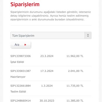 Arçelik İade Ürün Parasını Vermiyor